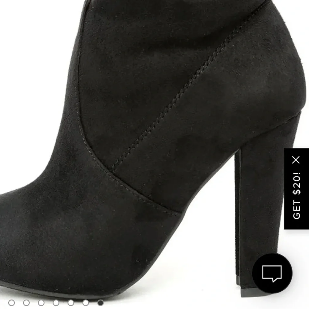 Steve Madden Gorgeous Black Suede Over the Knee Boots